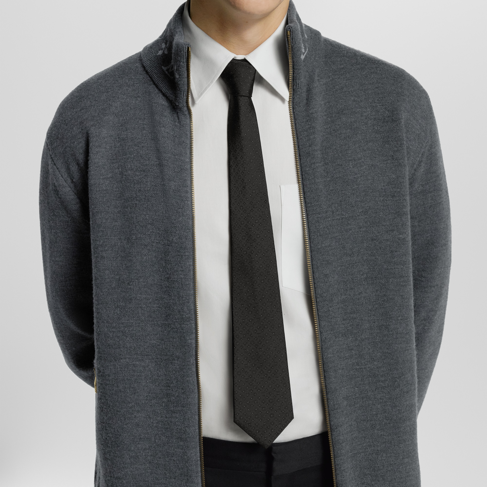 LOUIS VUITTON モノグラム ストライプ ネクタイ シャンパンゴールド LOUIS VUITTON（ルイ・ヴィトン） ネクタイ モノグラム ミックス